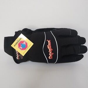 RefrigiWear HydroGuard Waterproof Insulated Leather Palm Work Gloves Black NEW